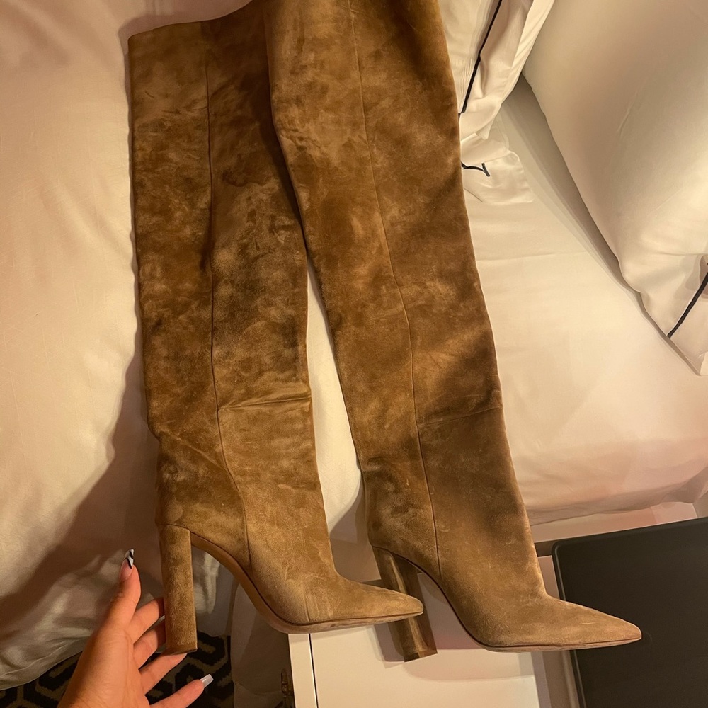 Saint Laurent Women Moon Thigh-High Boots